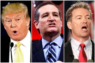 Donald Trump, Ted Cruz, Rand Paul