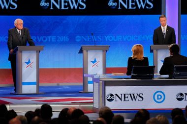 Hillary Clinton's empty debate podium