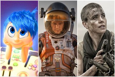 Inside Out, The Martian, Mad Max: Fury Road