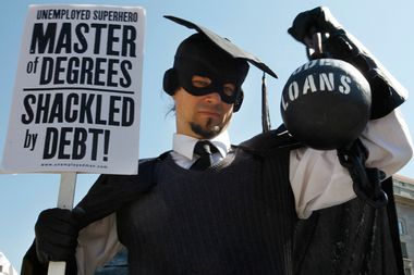 Student Debt Protester