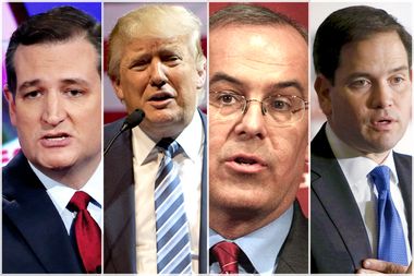 Ted Cruz, Donald Trump, David Brooks, Marco Rubio