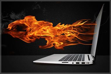 Laptop Flames
