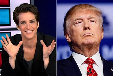Image for Rachel Maddow dismantles the Donald's claims to support the troops: Last night's 