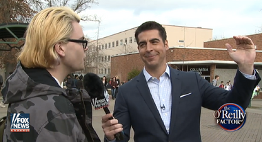 Image for Fox News' Jesse Watters stalks another college campus to mock Bernie Sanders' young supporters