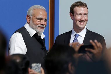 Narendra Modi, Mark Zuckerberg