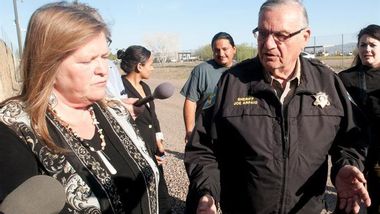 Image for Jane Sanders pays a visit to Sheriff Joe Arpaio's controversial 