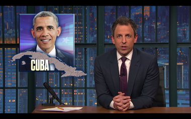 Image for Obama loves Che Guevara! Seth Meyers nails it on the real politics of the Cuba trip