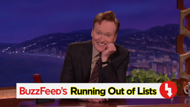 Image for Conan O'Brien smacks down Buzzfeed: Mocks listicles with 