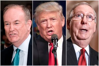 Bill O'Reilly, Donald Trump, Mitch McConnell