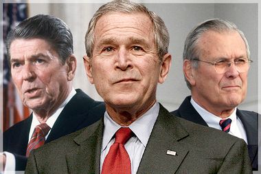 Ronald Reagan, George W. Bush, Donald Rumsfeld
