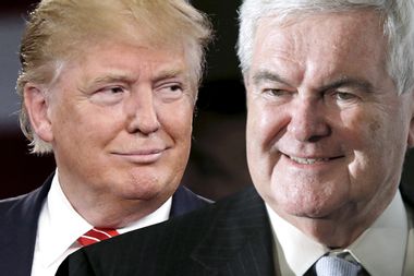 Donald Trump, Newt Gingrich