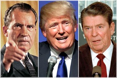 Richard Nixon, Donald Trump, Ronald Reagan
