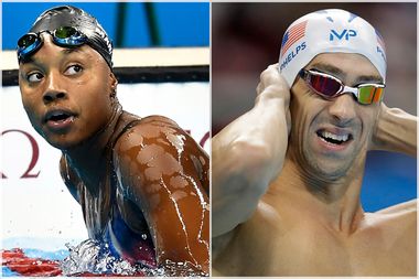 Simone Manuel; Michael Phelps