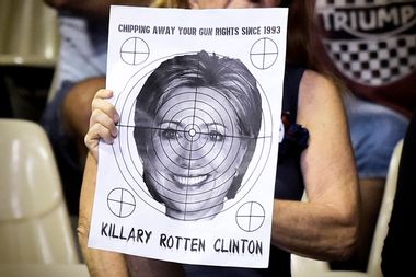 Hillary Clinton Target Sign