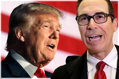 Steven Mnuchin and trump