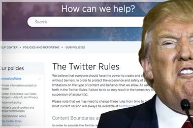 Image for Donald Trump's Twitter posts seem awfully close to violating the platform's rules on abusive behavior