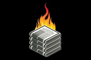 Newspapers on Fire