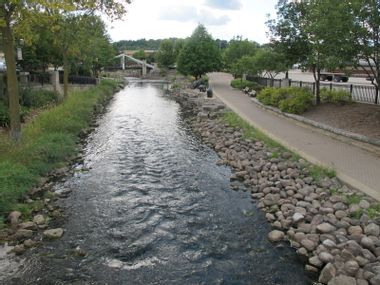 Fox River in Waukesha, Wisconsin
