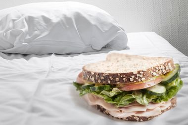 Sandwich in Bed