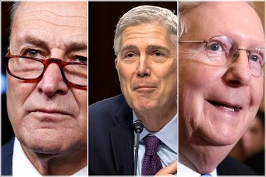 Charles Schumer; Neil Gorsuch; Mitch McConnell
