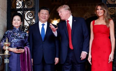 Donald Trump, Xi Jinping, Melania Trump, Peng Liyuan
