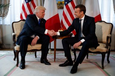 Donald Trump, Emmanuel Macron