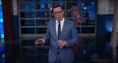 Image for Stephen Colbert solicits donations for Trump's ATC privatization scheme