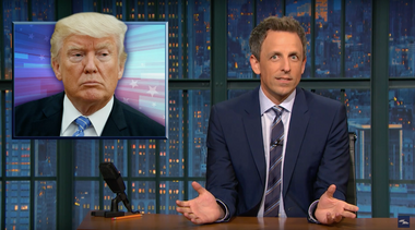 Image for Seth Meyers catches Donald Trump in one of his most brazen and egregious lies to date