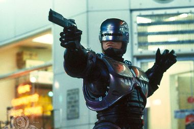 Peter Weller as RoboCop in "RoboCop"