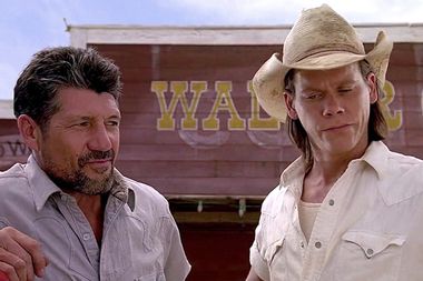 Fred Ward and Kevin Bacon in "Tremors"
