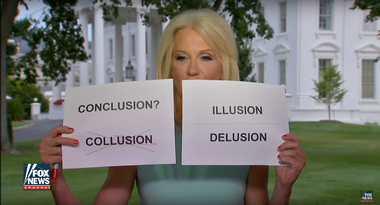 Image for Kellyanne Conway should learn that pieces of paper on TV invites memes