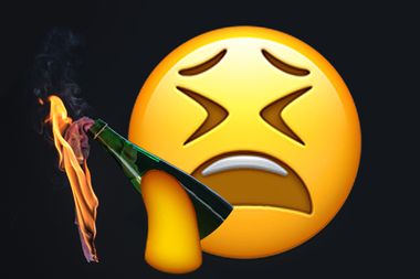Emoji Holding Molotov Cocktail