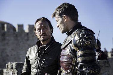 Jerome Flynn and Nikolaj Coster-Waldau in "Game of Thrones"