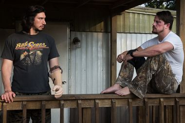 Adam Driver and Channing Tatum in "Logan Lucky"