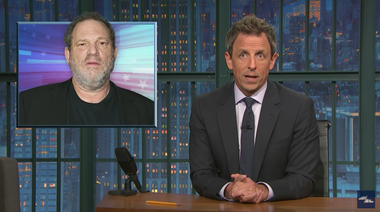 Image for Seth Meyers rails against the culture of sexism — and not just Harvey Weinstein