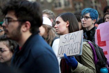 College students protesting
