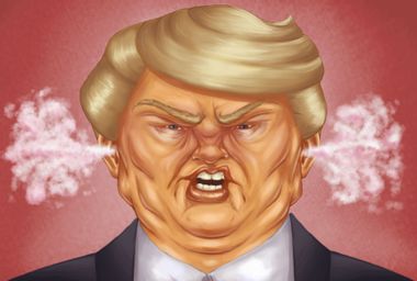 Angry Donald Trump
