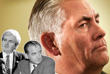 Newt Gingrich; Joseph McCarthy; Rex Tillerson