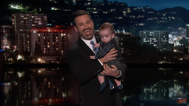Image for Jimmy Kimmel and young son ask Congress to do something about children's health insurance