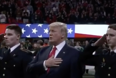 Trump; anthem