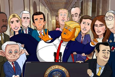 Animated cast of "Our Cartoon President"