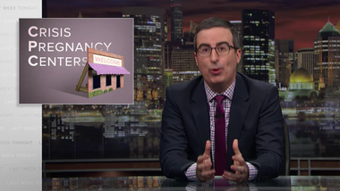 Image for John Oliver exposes the truth behind crisis pregnancy centers by opening his own