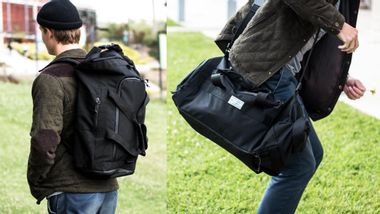 Image for This commuter bag changes from duffel to backpack with ease