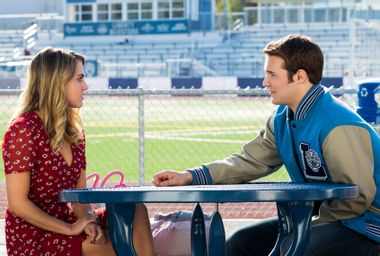Anne Winters and Justin Prentice in "13 Reasons Why"