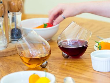 Image for These wine glasses prevent spills in style