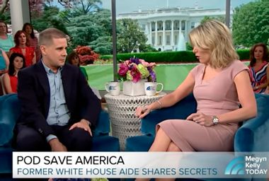 Dan Pfeiffer and Megyn Kelly on "Megyn Kelly Today"
