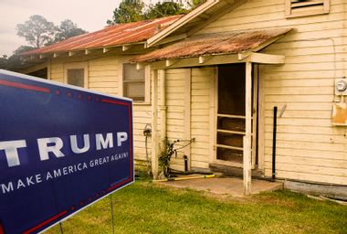 Old House with Trump Sign