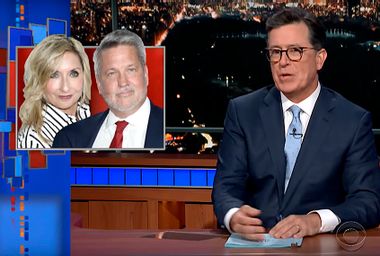 Image for Stephen Colbert rips Bill and Darla Shine with KKK comparison