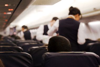 Flight Attendants on Airplane