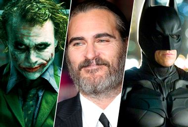 Heath Ledger as the Joker in "The Dark Knight;" Joaquin Phoenix; Christian Bale as Bruce Wayne/Batman in "The Dark Knight"